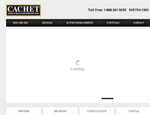 Tablet Screenshot of cachetdevelopments.com